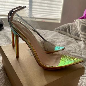 MissHeel Acrylic Stiletto Heels - BRAND NEW IN BOX